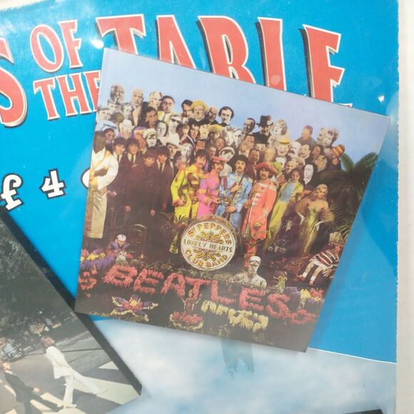 The Beatles Set of 4 Album Cover Coasters Legends of the Table Polar Magnetics - Picture 2 of 7